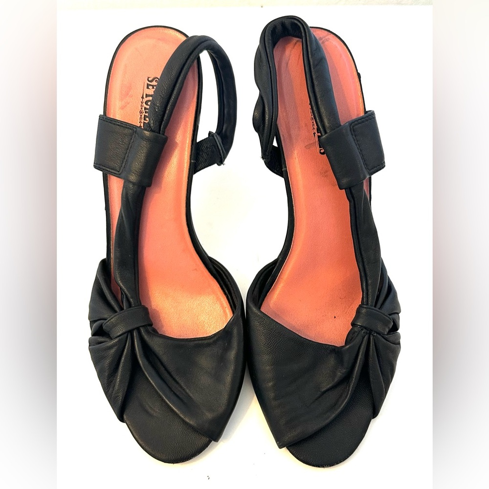 Seychelles Black Women's Heel Sandals - Size US 8